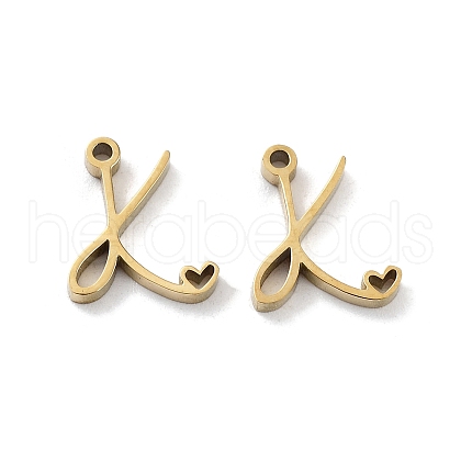 304 Stainless Steel Charms STAS-M327-02G-K-1