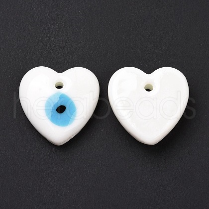 Handmade Evil Eye Lampwork Pendants LAMP-M014-05D-1