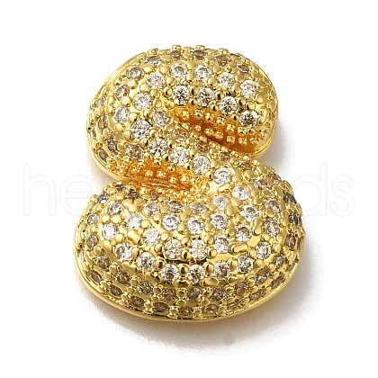 Brass with Cubic Zirconia Pendant X-KK-Q818-02S-G-1