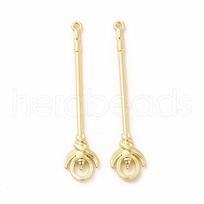 Rack Plating Alloy Big Pendants PALLOY-E025-15G-1