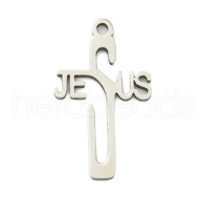 Non-Tarnish 201 Stainless Steel Pendants STAS-M015-07P-1