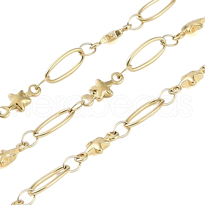 Ion Plating(IP) 304 Stainless Steel Link Chain CHS-H028-07C-G-1