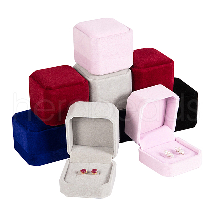 Square Velvet Ring Boxes VBOX-BC0001-01-1