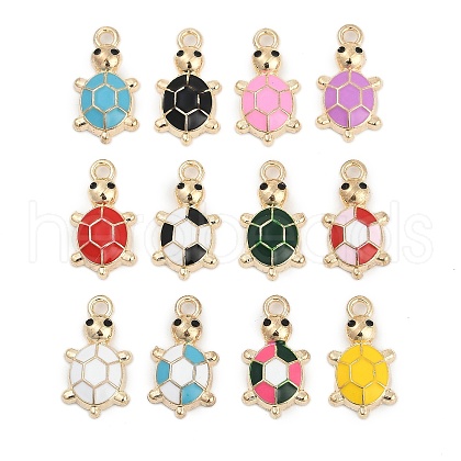 Alloy Enamel Pendants FIND-K020-26G-1