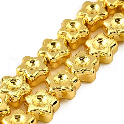 Electroplate Glass Beads Strands EGLA-V001-02G-1
