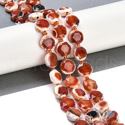 Natural Fire Crackle Agate Beads Strands G-NH0004-050-1