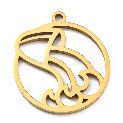 304 Stainless Steel Pendants STAS-Z043-01K-1