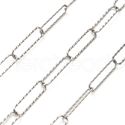 304 Stainless Steel Paperclip Chains CHS-A016-11P-A-1