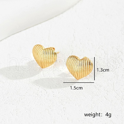 Romantic Metal Heart Earrings for Women ZJ7506-1-1
