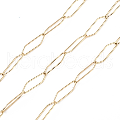 304 Stainless Steel Rhombus Link Chain CHS-C006-20G-1