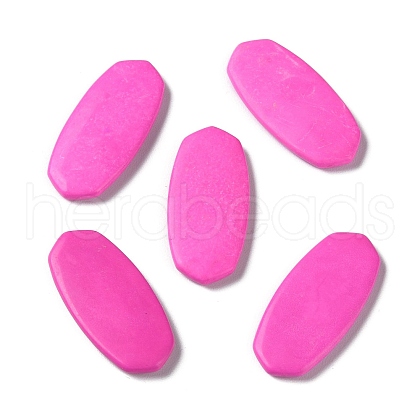 Dyed Natural Howlite Cabochons G-P510-03-1