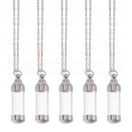 CHGCRAFT 316 Stainless Steel Pendant Necklaces NJEW-CA0001-18-1