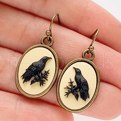 Alloy Acrylic Dangle Earrings FS-WGA17FA-01-1