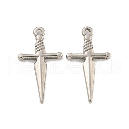 Non-Tarnish 304 Stainless Steel Pendants STAS-O004-06A-P-1