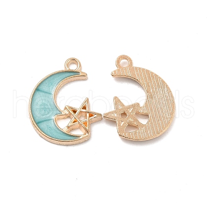 Alloy Enamel Pendants ENAM-S121-061E-G-1