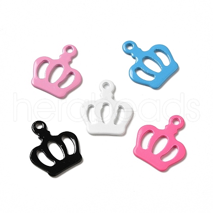 Spray Painted 201 Stainless Steel Charms STAS-I672-31-1