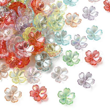 Opaque Acrylic Bead Caps MACR-CJC0006-11-1