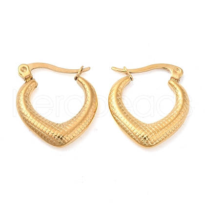 PVD Vacuum Plating 304 Stainless Steel Hoop Earrings for Women EJEW-M224-01G-1