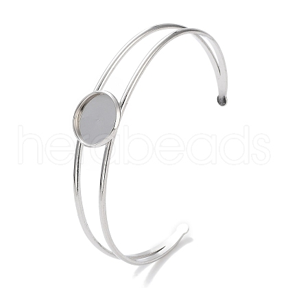 Non-Tarnish 304 Stainless Steel Bracelets Setting Making BJEW-B090-03A-P-1