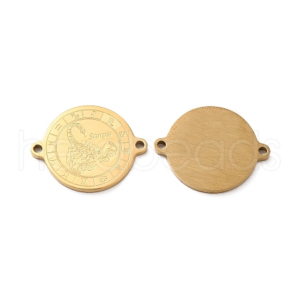 Ion Plating(IP) 304 Stainless Steel Connector Charms STAS-C074-11G-08-1