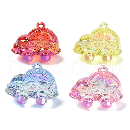 Electroplate Transparent UV Plating Acrylic Pendants OACR-I014-22-1