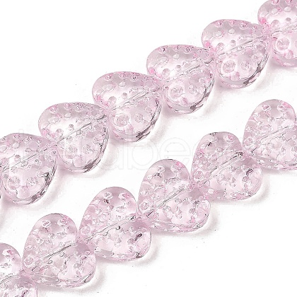 Transparent Glass Beads Strands GLAA-H038-01I-1