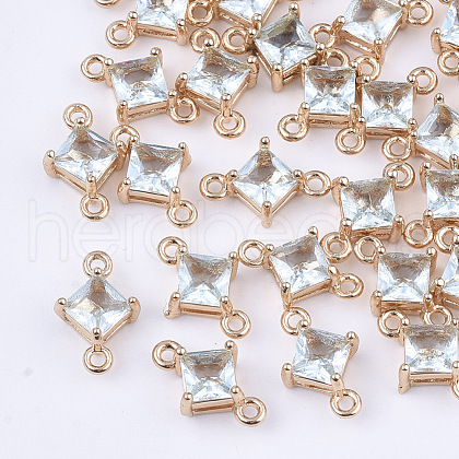 Transparent Glass Links connectors X-GLAA-T007-14G-1
