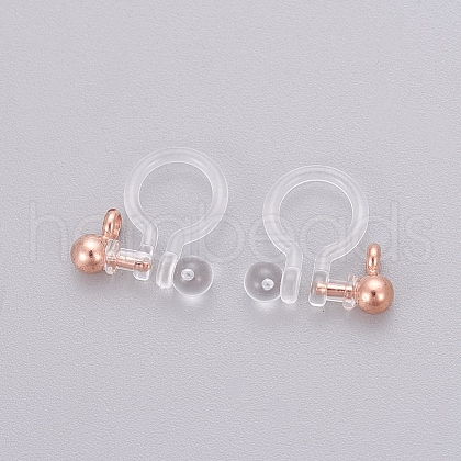 Transparent U Type Painless Prevent Allergy Resin Ear Clip X-KY-L005-05RG-1