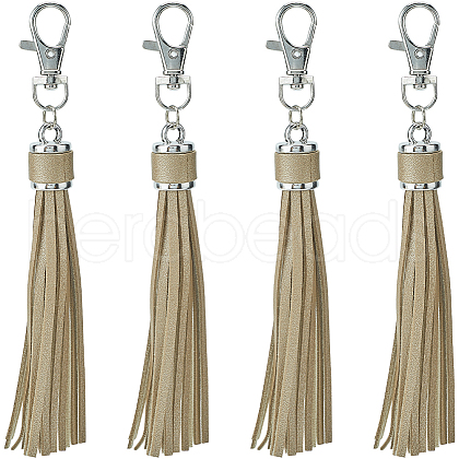 SUNNYCLUE 4Pcs PU Leather Pendant Decorations AJEW-SC0003-23A-1