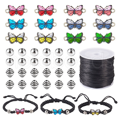  DIY Butterfly Bracelet Making Kit DIY-TA0004-90-1