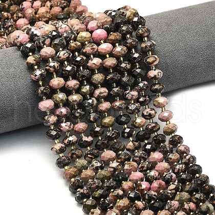 Natural Rhodonite Beads Strands G-P573-A27-01-1