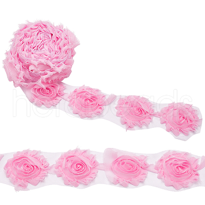 Polyester Lace Ribbons OCOR-WH0082-213C-1