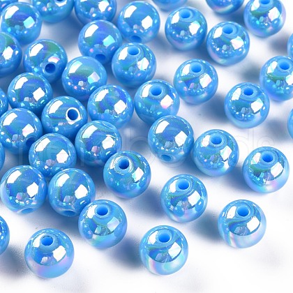 Opaque Acrylic Beads MACR-S370-D10mm-7-1