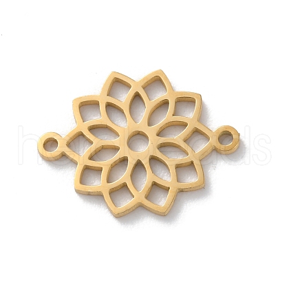 304 Stainless Steel Hollow Chakra Links STAS-S149-05B-1