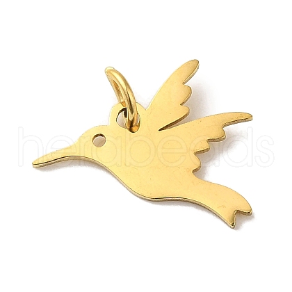 PVD Vacuum Plating 201 Stainless Steel Charms STAS-E217-45G-1