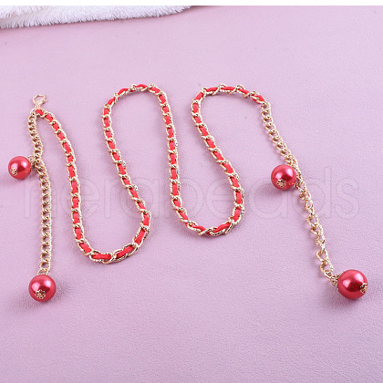 Alloy & Plastic Round Beads Tassel Waist Belly Chains for Women FS-WG5D547-01-1