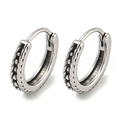 316 Surgical Stainless Steel Hoop Earrings EJEW-D096-23K-AS-1