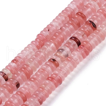 Cherry Quartz Glass  Beads Strands G-Q189-B03-01-1