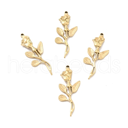 Ion Plating(IP) 304 Stainless Steel Glaze Manual Polishing Pendants STAS-G030-22G-1