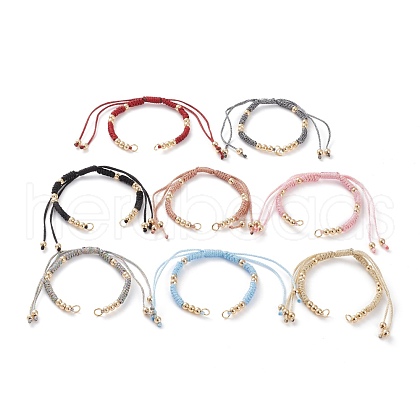 Adjustable Polyester Braided Cord Bracelet Making AJEW-JB00892-1