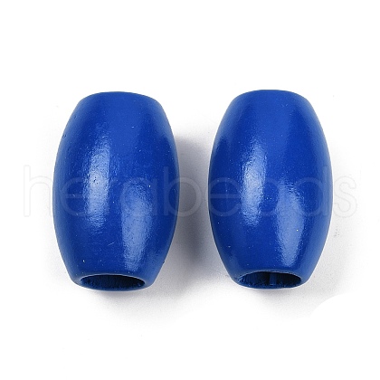 Spray Painted Wood Beads WOOD-F017-02C-1