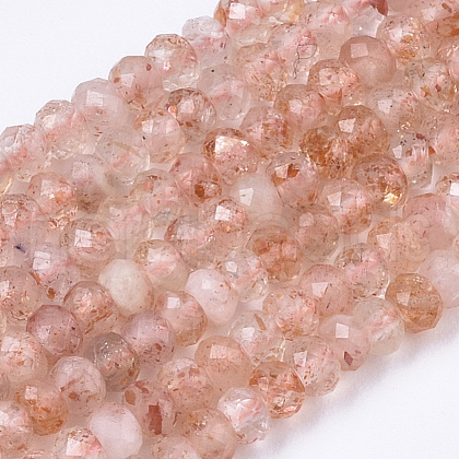 Natural Strawberry Quartz Beads Strands G-R462-024-1