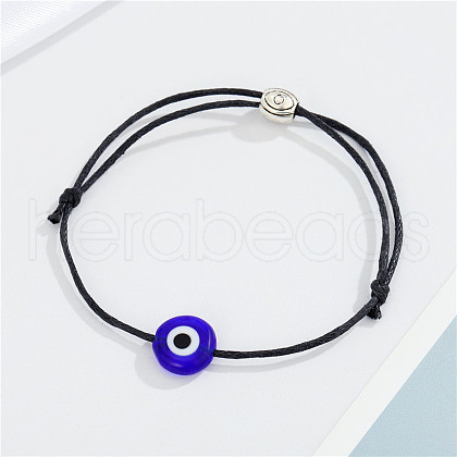 Adjustable Evil Eye Fibre Cord Bracelets for Men Women LI8599-4-1