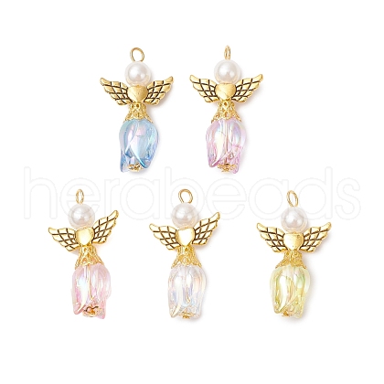 Tulip Acrylic Pendants PALLOY-JF03738-01-1