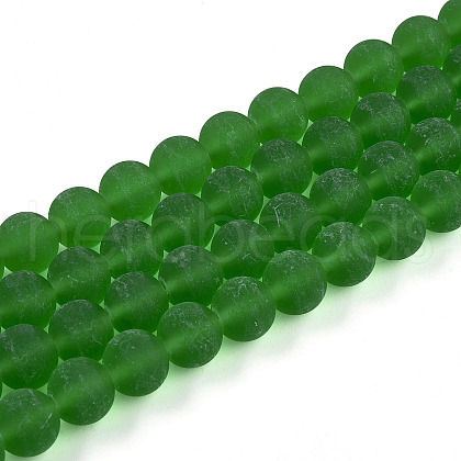 Transparent Glass Beads Strands GLAA-T032-T10mm-MD07-1