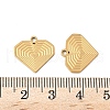 304 Stainless Steel Charms STAS-V015-47G-3