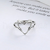 925 Sterling Silver Adjustable Finger Rings FS-WG45355-03-1