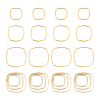 Unicraftale 30Pcs 3 Styles 201 Stainless Steel Linking Rings STAS-UN0057-16-1