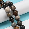 Natural Dendritic Jasper Beads Strands G-R494-A23-04-4