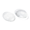 Transparent Oval Glass Cabochons X-GGLA-R022-40x30-3